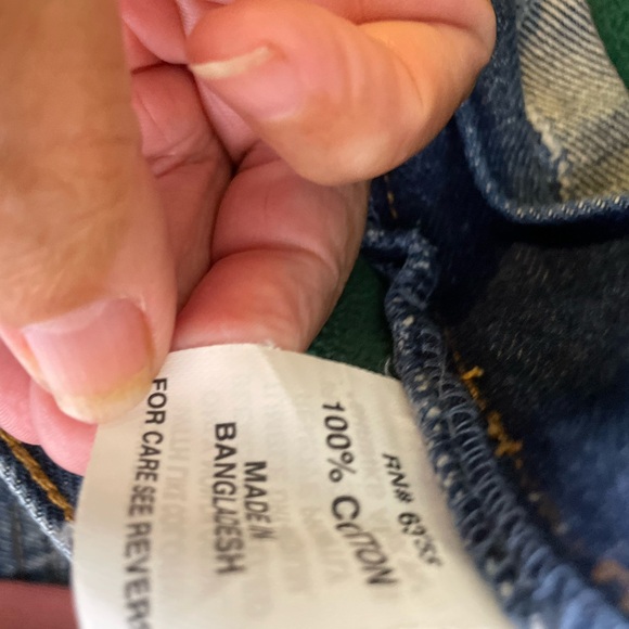 USA Works Men’s Size 38x32 Fleece Lined Jeans Blue Outdoors. Hunting Warm 876 - Picture 3 of 6